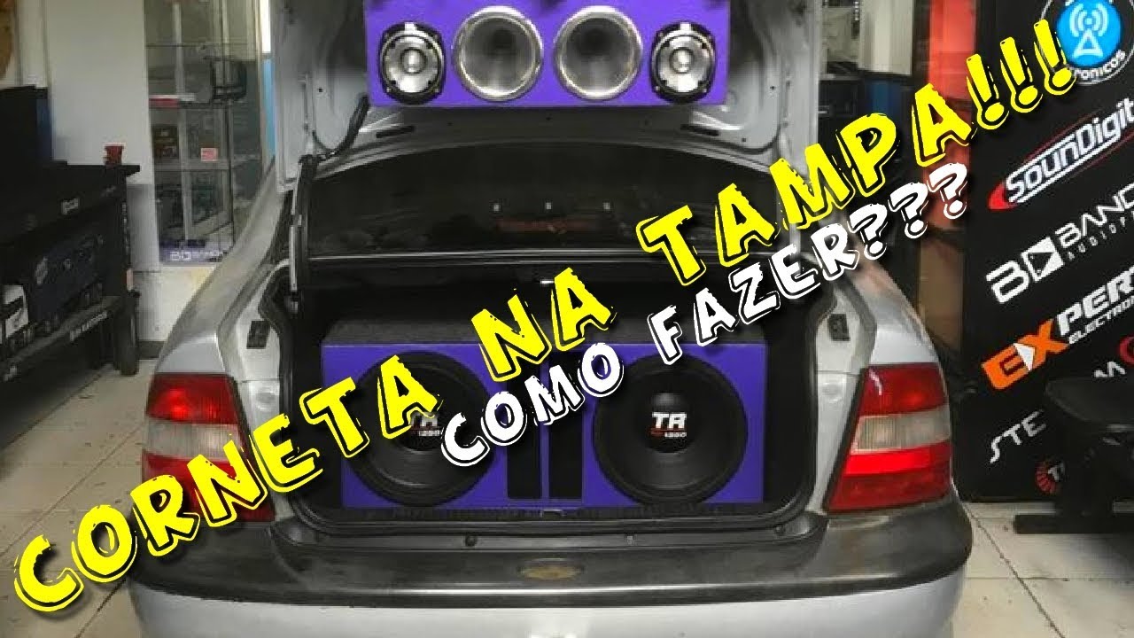 COMO COLOCAR AS CORNETAS NA TAMPA? TRITON 12¨ GRAVE FORTE!!!☢JuNiOr SoM♛®