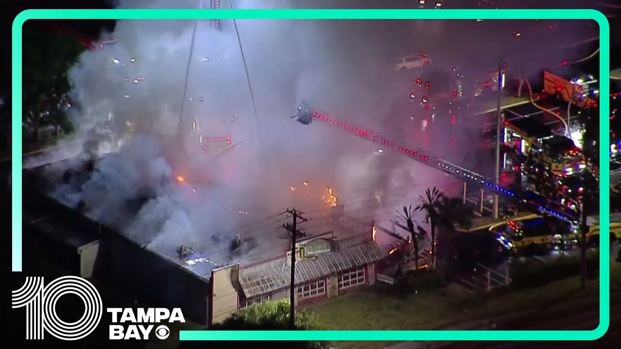 Cody's Roadhouse in Tampa engulfed in flames
