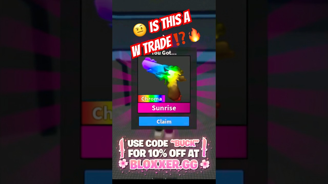 Trading for NEW CHROMA SUMMER GODLY in MM2! 