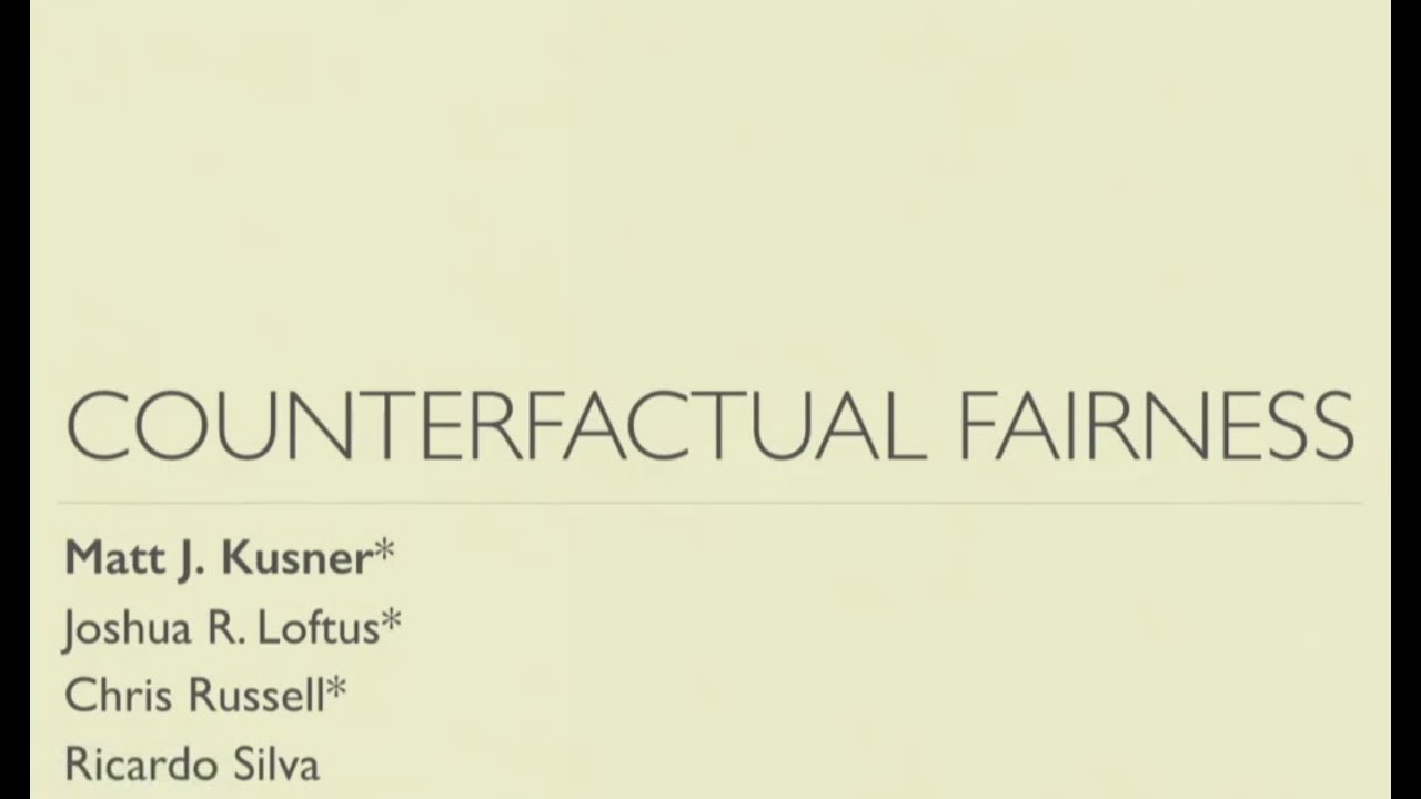 Counterfactual Fairness