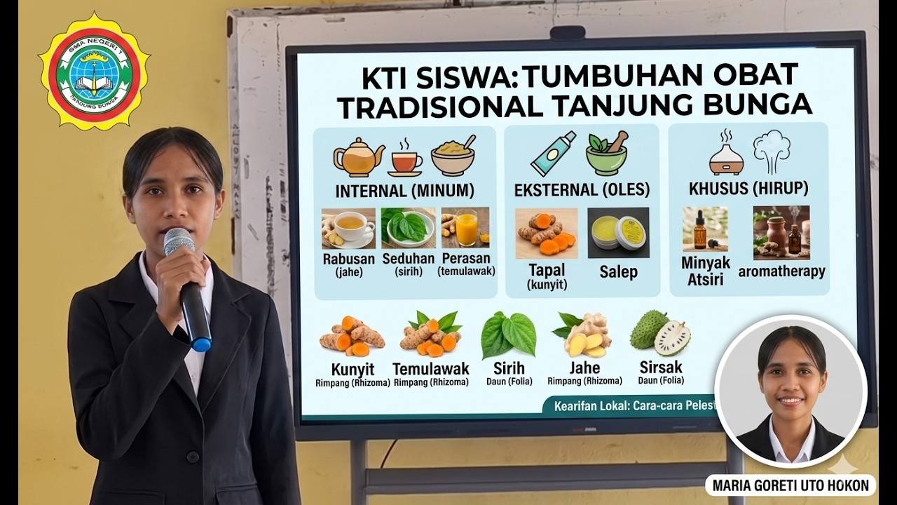 Mengungkap Rahasia Obat Tradisional Tanjung Bunga | Ujian KTI Maria Goreti SMAN 1 Tanjung Bunga