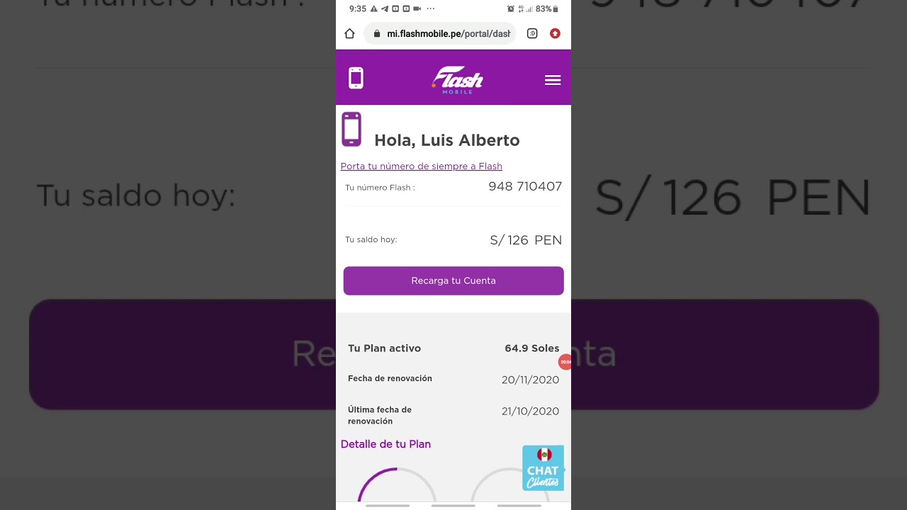 Activaci&oacute;n para recarga automatica