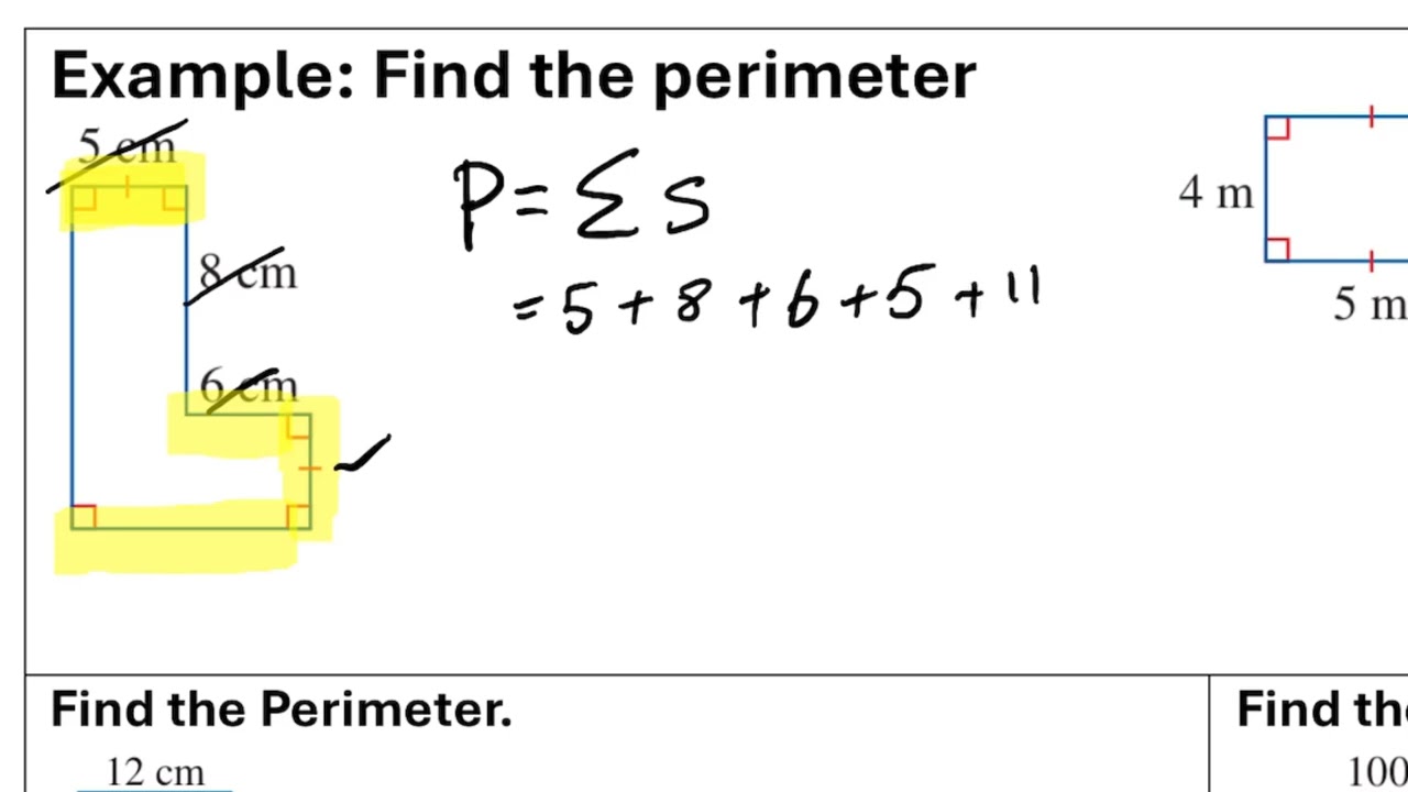 Perimeter of Compound Shapes