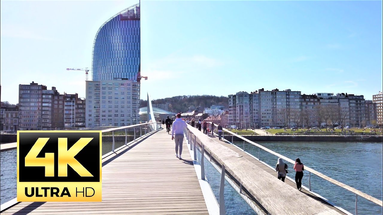 Walk promenade balade - Li&egrave;ge - Luik, Belgium 🇧🇪- 4K