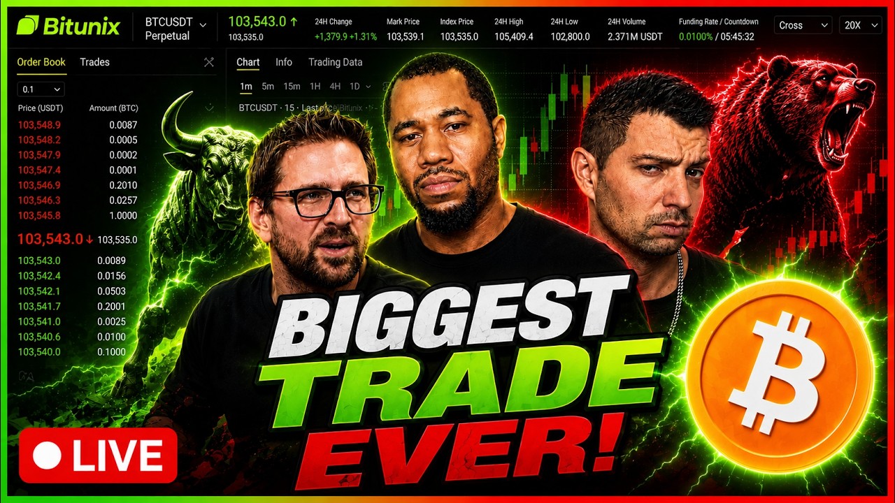 Live Trading Bitcoin! Biggest Trade Ever Coming!