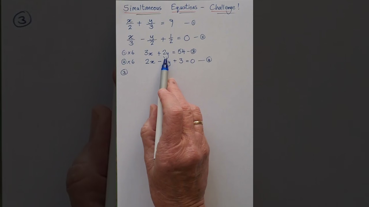 Linear equations | Ep 8 Part 4 | Challenge with simultaneous equations