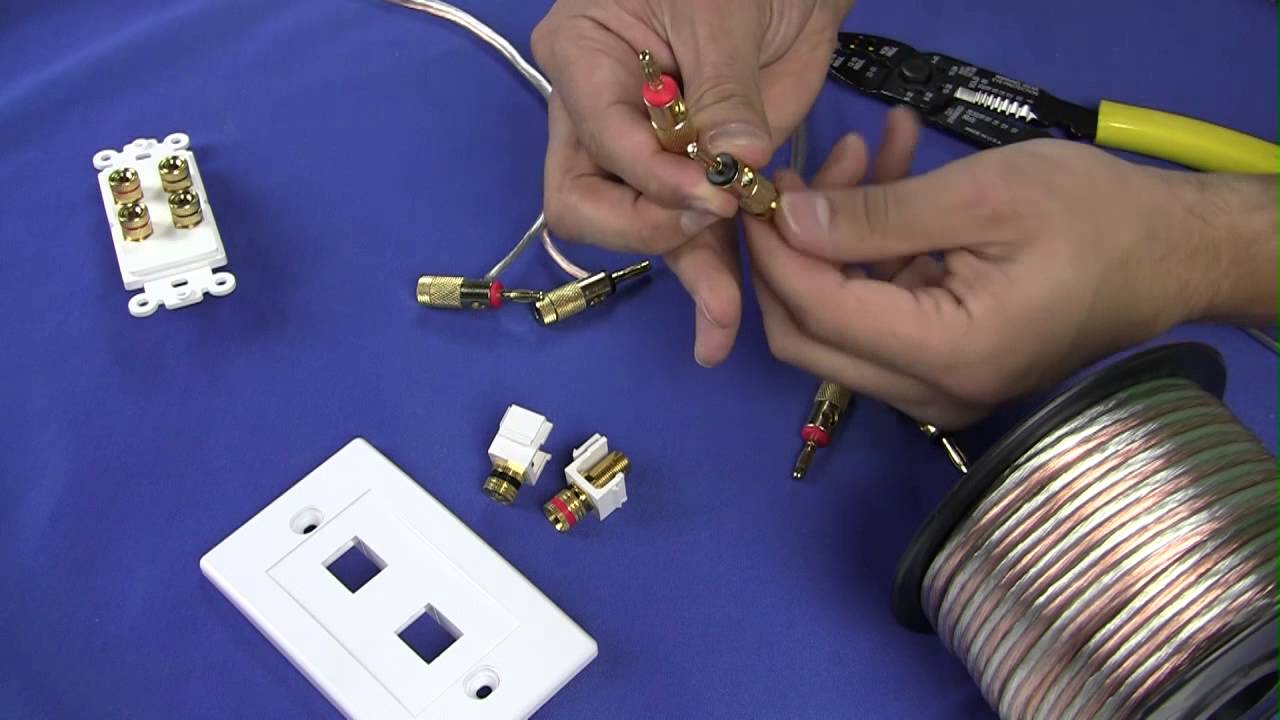 How To Install Banana Plugs and Banana Plug Wall Plates - CableWholesale