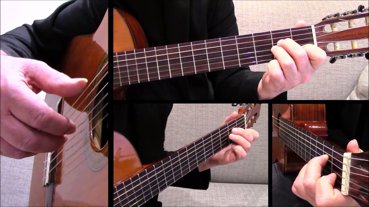 Scarborough Fair - Simon & Garfunkel + slow demo - link to TAB in description - fingerstyle guitar