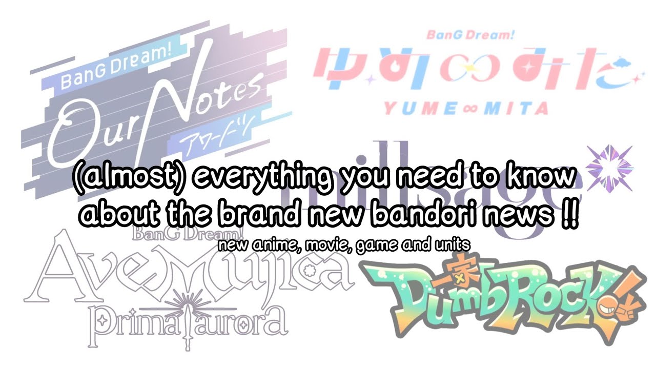 (almost) everything you need to know about the brand new bandori news 2026 !!