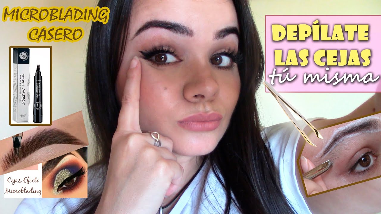 Cómo depilar tus Cejas en casa paso a paso y dar forma al estilo Microblading
