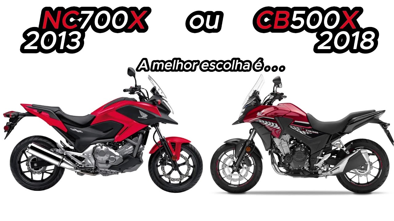 Qual a melhor escolha Honda NC700X 2013 ou CB500X 2018