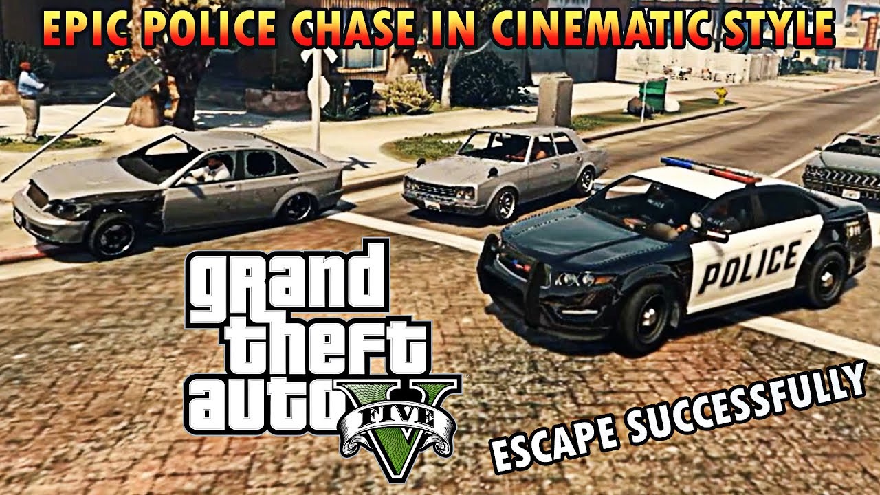 GTA 5 Epic Police Chase 😲 in Cinematic Funny Moments 😂/ Stunts 😎/ Explosions🔥 / Car Crashes🙁