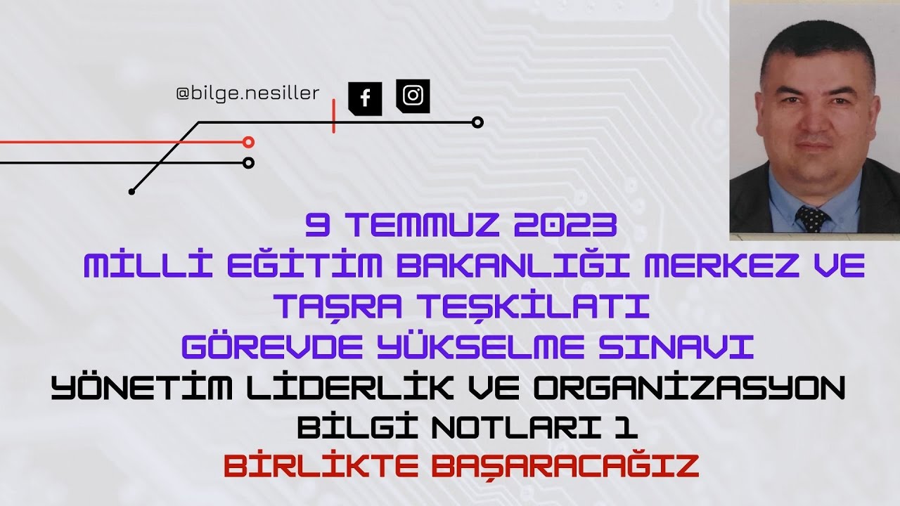 2023 MEB GYS YÖNETİM LİDERLİK VE ORGANİZASYON BİLGİ NOTLARI 1 #şef#sayman#memur#şubemüdürlüğü