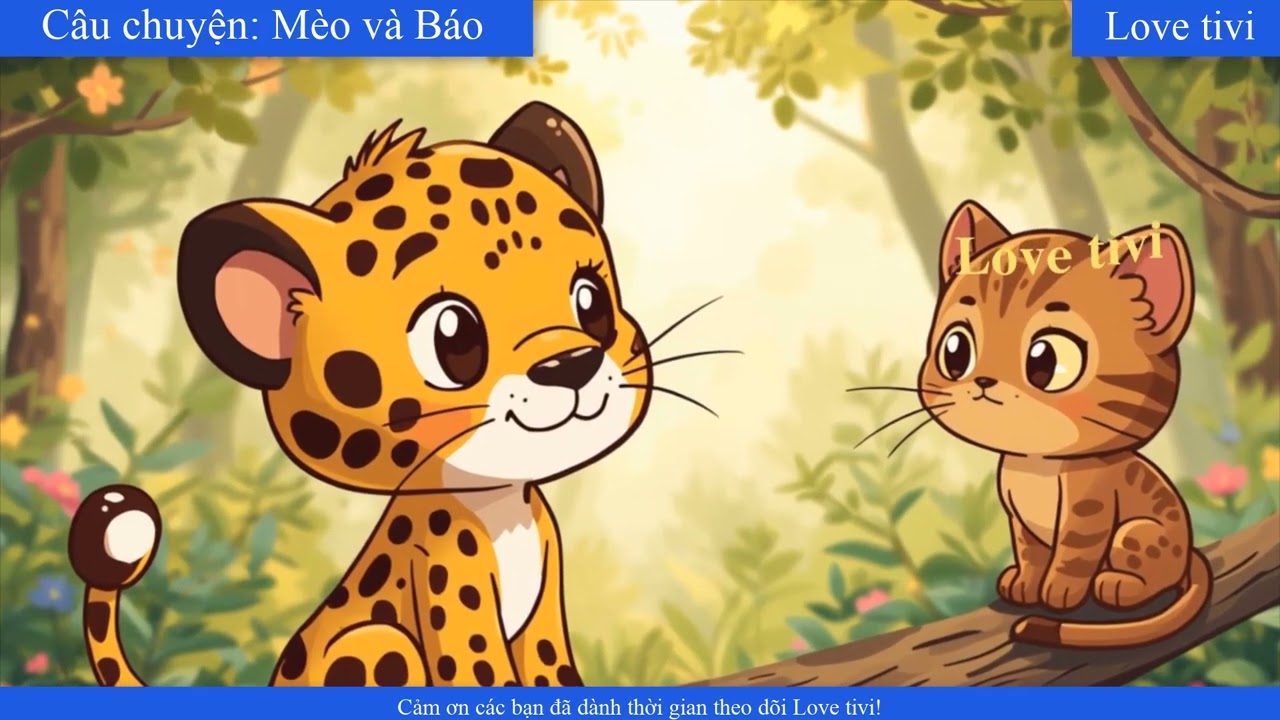 Kể chuyện cho bé I Câu chuyện: Mèo và Báo I Love tivi