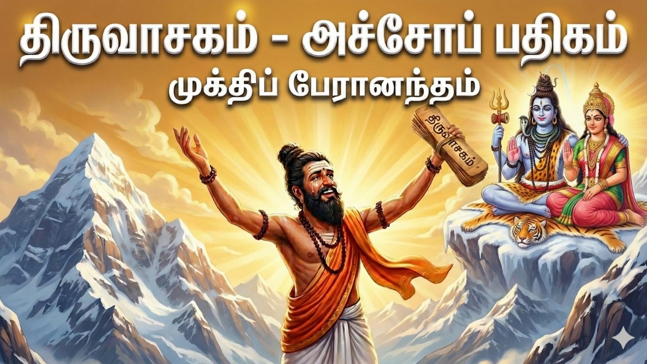 திருவாசகம் -அச்சோப்பதிகம்- சித்தமலம் அறுவித்துச் சிவம் ஆக்கி எனை ஆண்ட #manikkavasagar #thiruvasagam