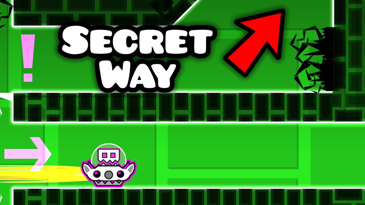 Я спрятал секретные пути в Geometry Dash!