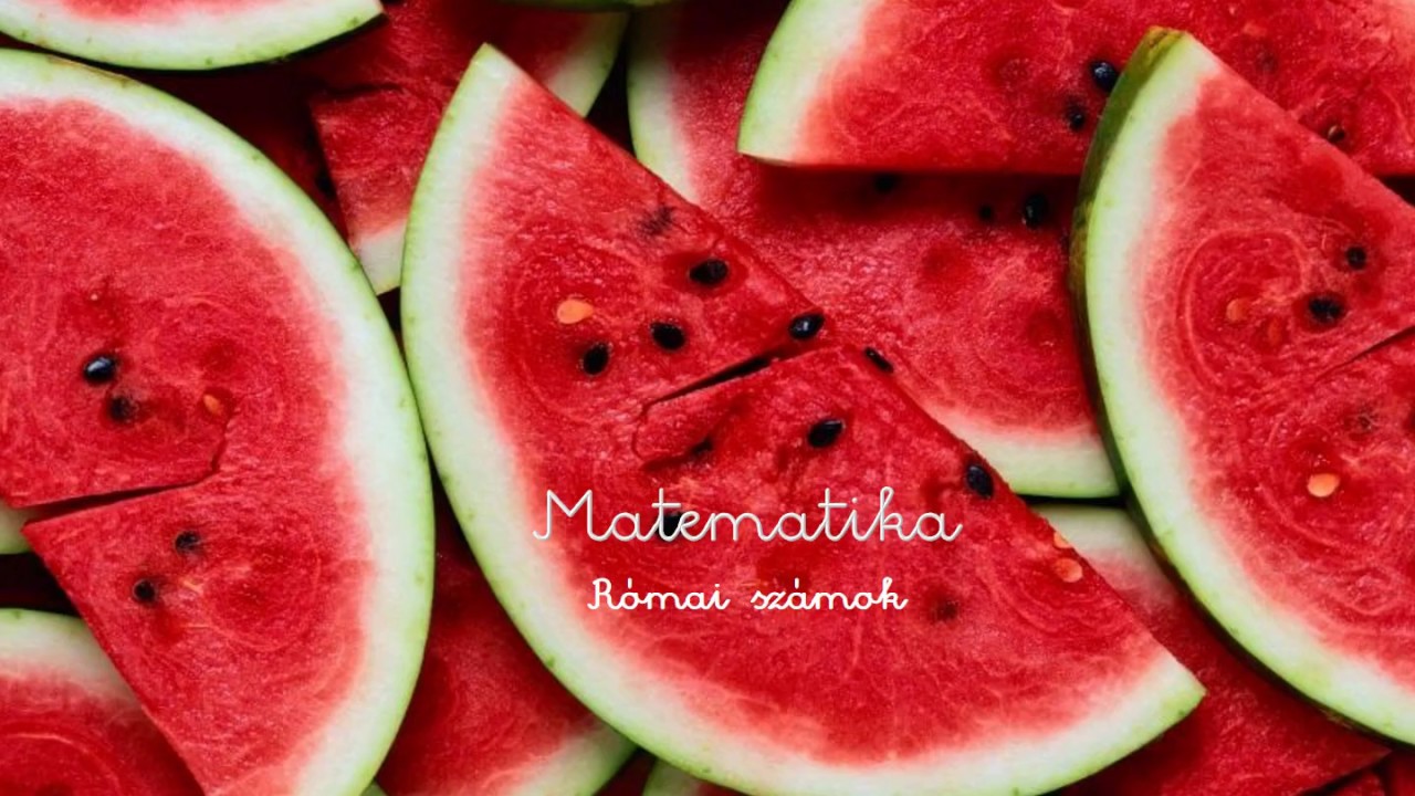 Matematika 3. osztály- A római számok