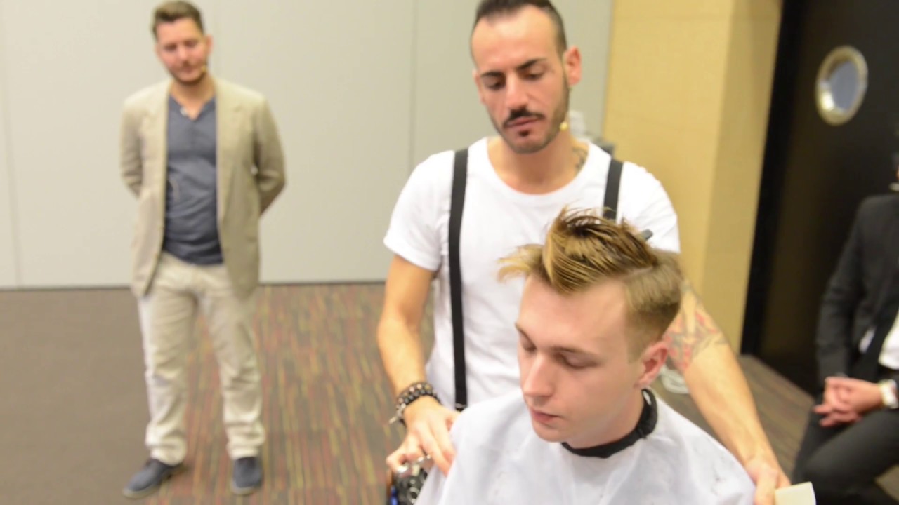 Mistrzowskie cięcie. Paolo Forestiero.  Barbering  Bez maszynki  Old school  Low fade nozyczkami