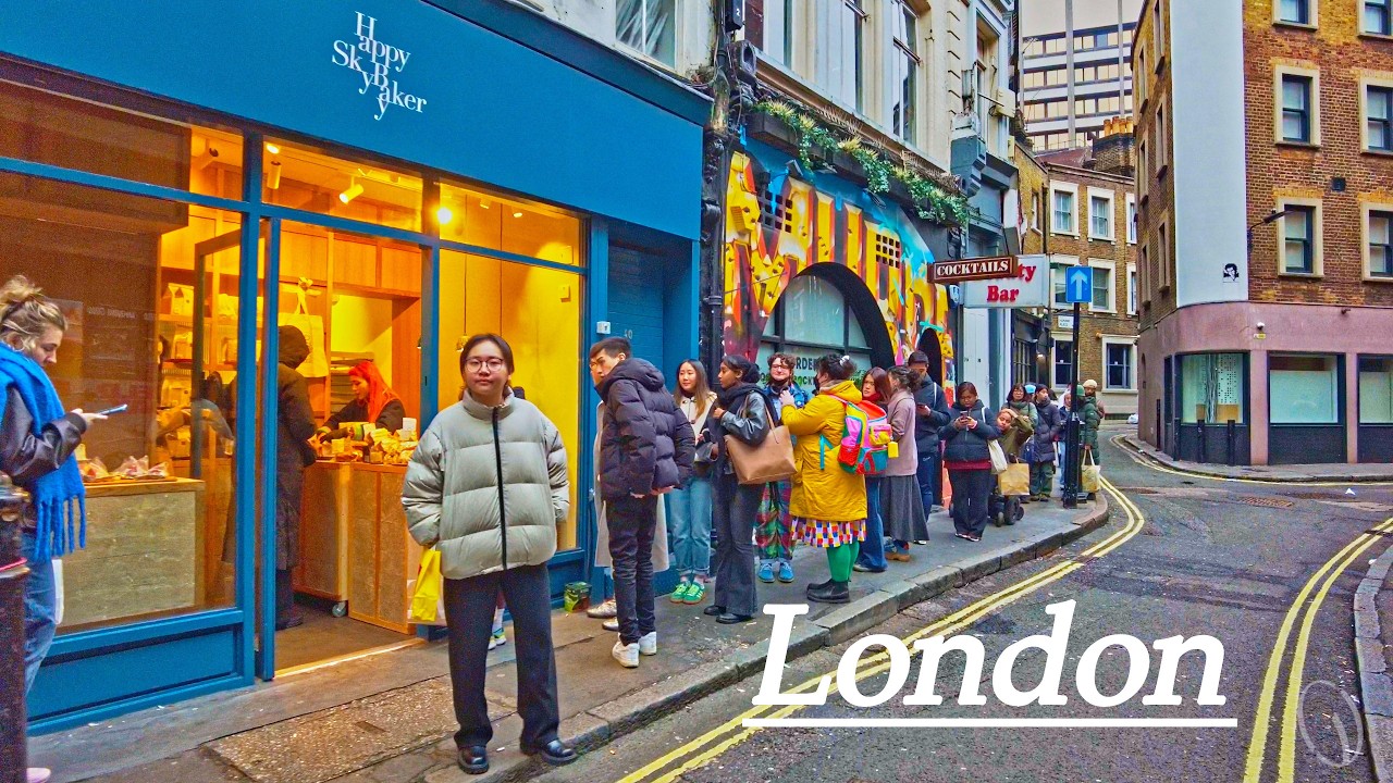 Cold day in London |🧣 ❄️Walking in Bloomsbury from Tottenham Court Road to Holborn Station.❄️🧤 4K