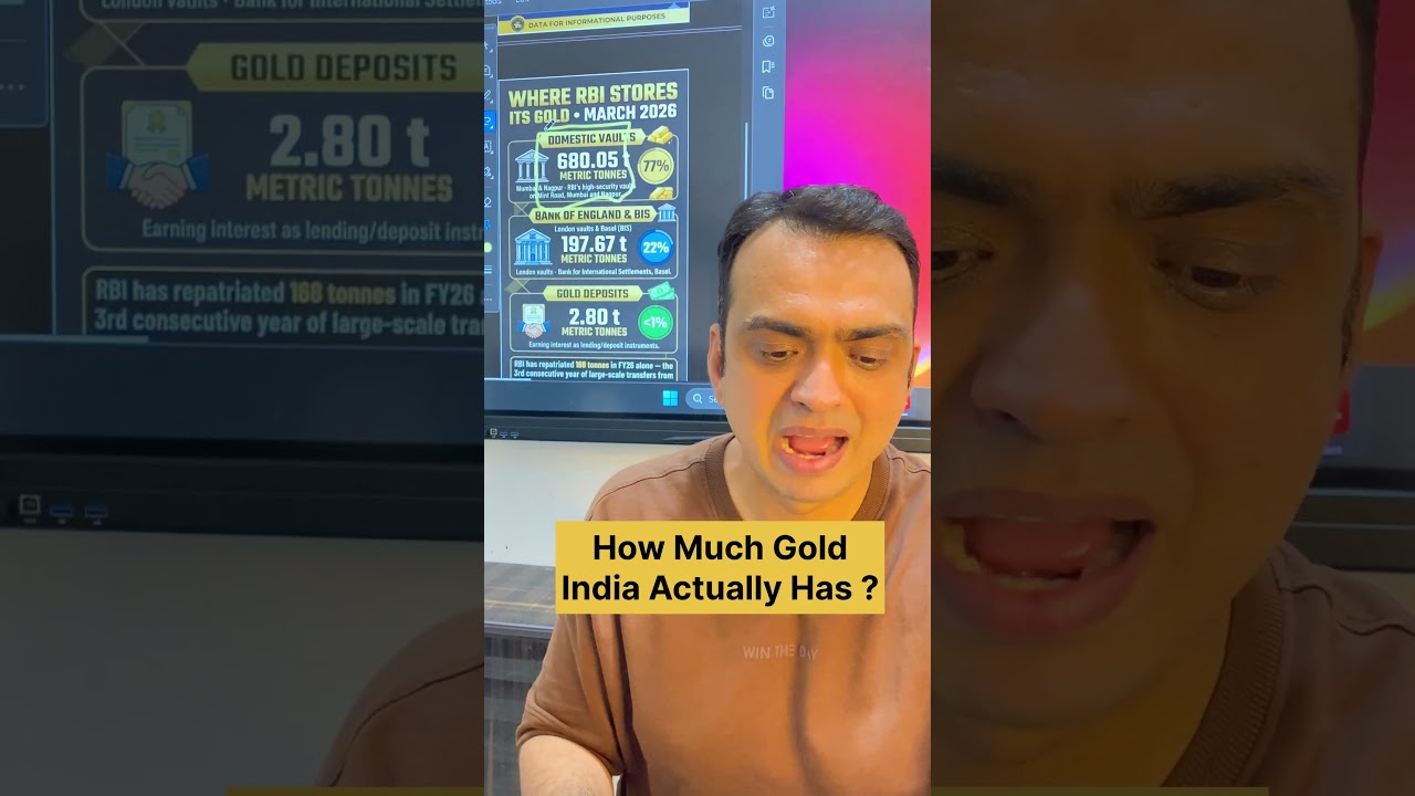 🏆 RBI Ke Paas Kitna Gold Hai? India Ka Khazana Kitna Bada Hai? #shorts