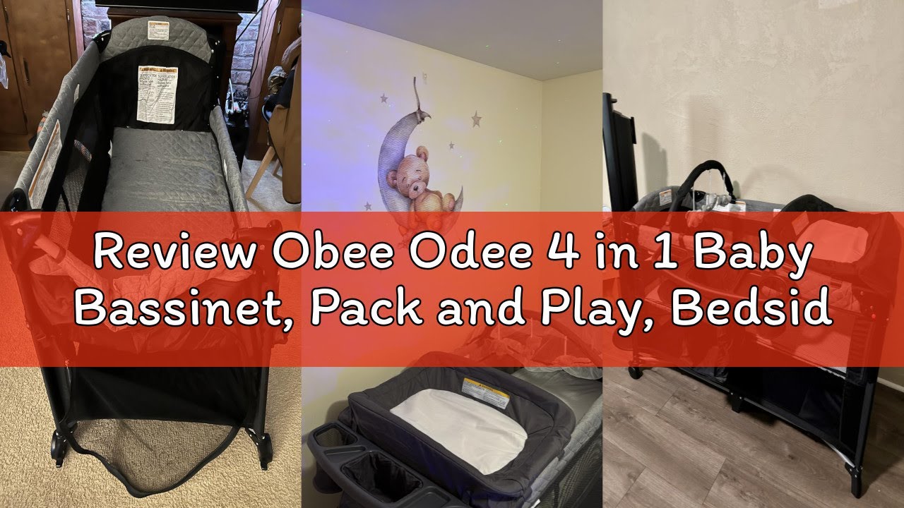 Review Obee Odee 4 in 1 Baby Bassinet, Pack and Play, Bedside Crib Sleeper, Diaper Changer - Comes w