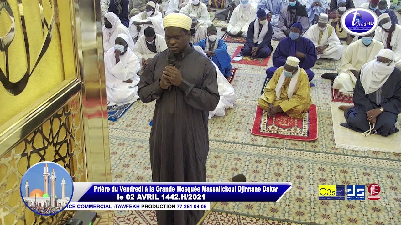 Nodou M.Moustapha Ndiaye Bilal Vendredi a la Grande Mosquée Massalikul Jinaan LE 02 AVRIL 2021