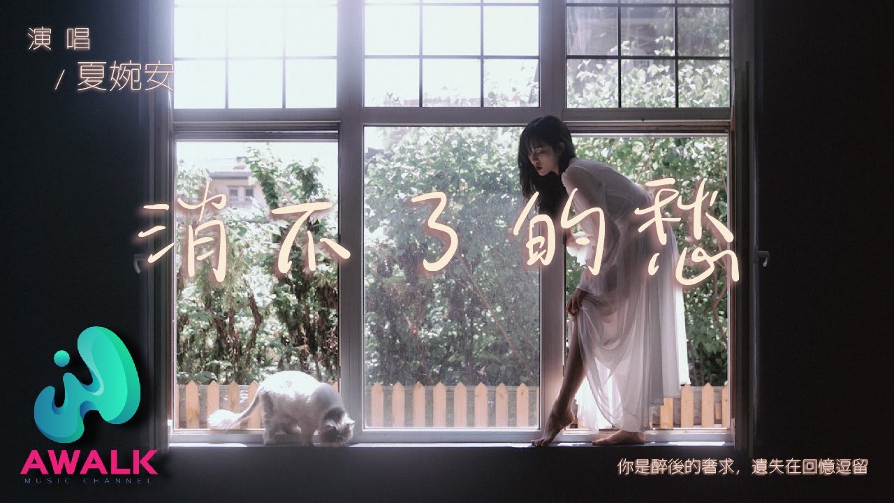 夏婉安 - 消不了的愁『你是醉后的奢求，遗失在回忆逗留。』【动态歌词 | Pinyin Lyrics】【一月新歌】【AWALK MUSIC】