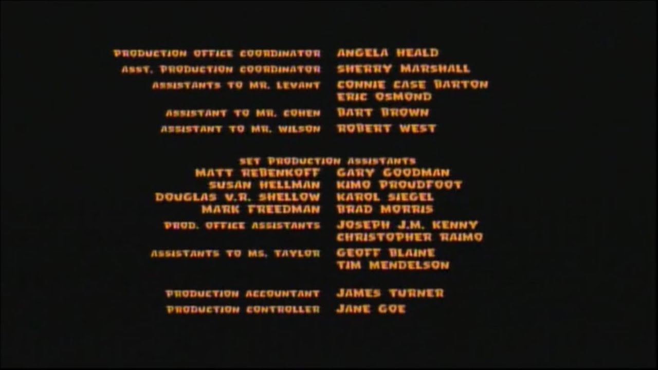 The Flintstones (1994) End Credits (Starz Encore 2024)