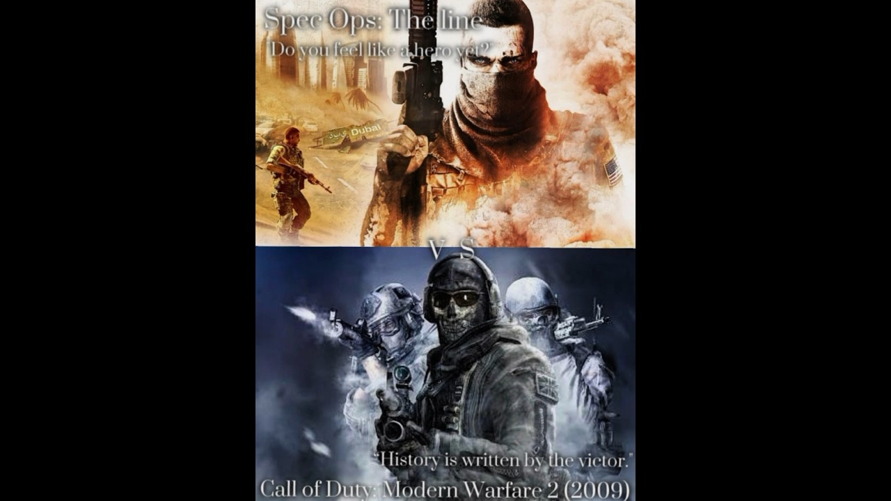 Spec Ops: The Line Vs Call Of Duty: Modern Warfare 2 (2009) | Edit (Writing) #specopstheline #cod