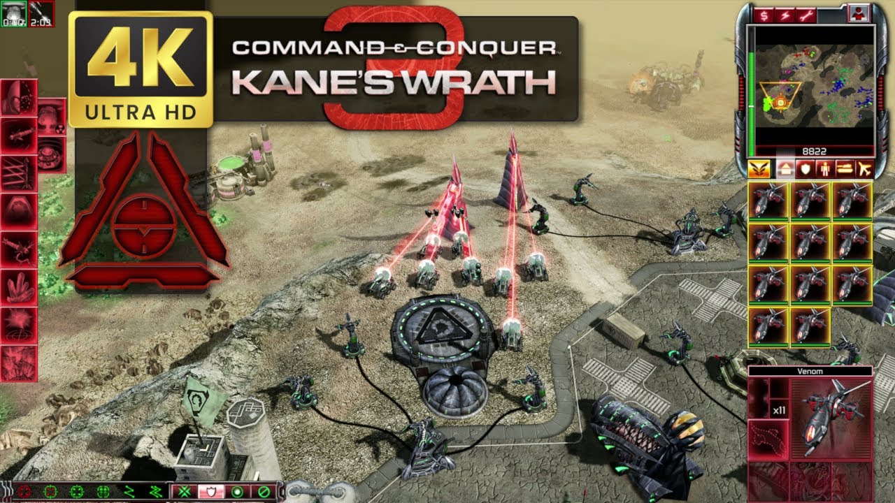 Marked of Kane vs ZOCOM in End of the Line - C&C 3: Kane's Wrath in 4k UHD 60 FPS