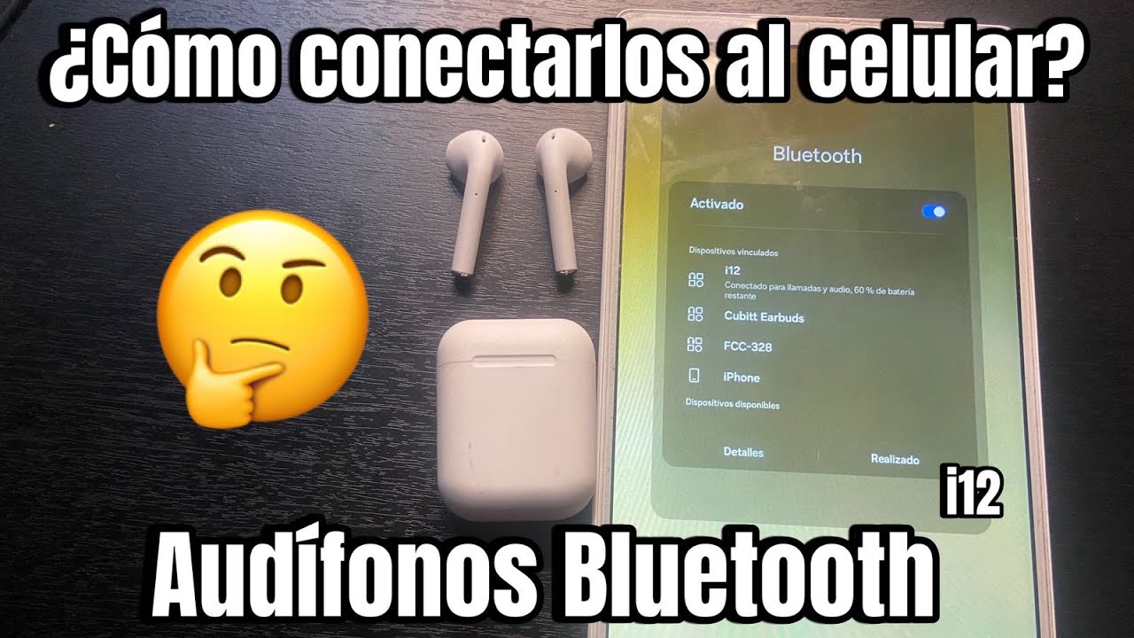 Cómo SINCRONIZAR AUDIFONOS bluetooth i12