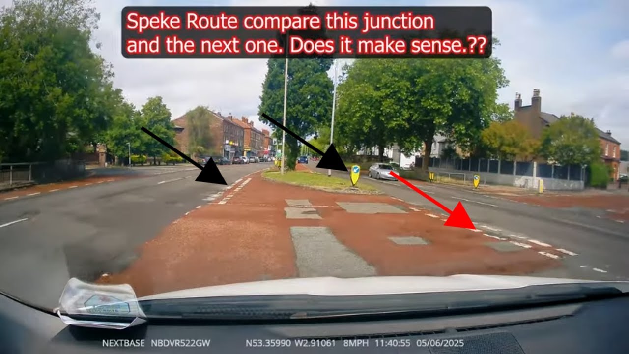 Speke Test Route Two Right Junctions.