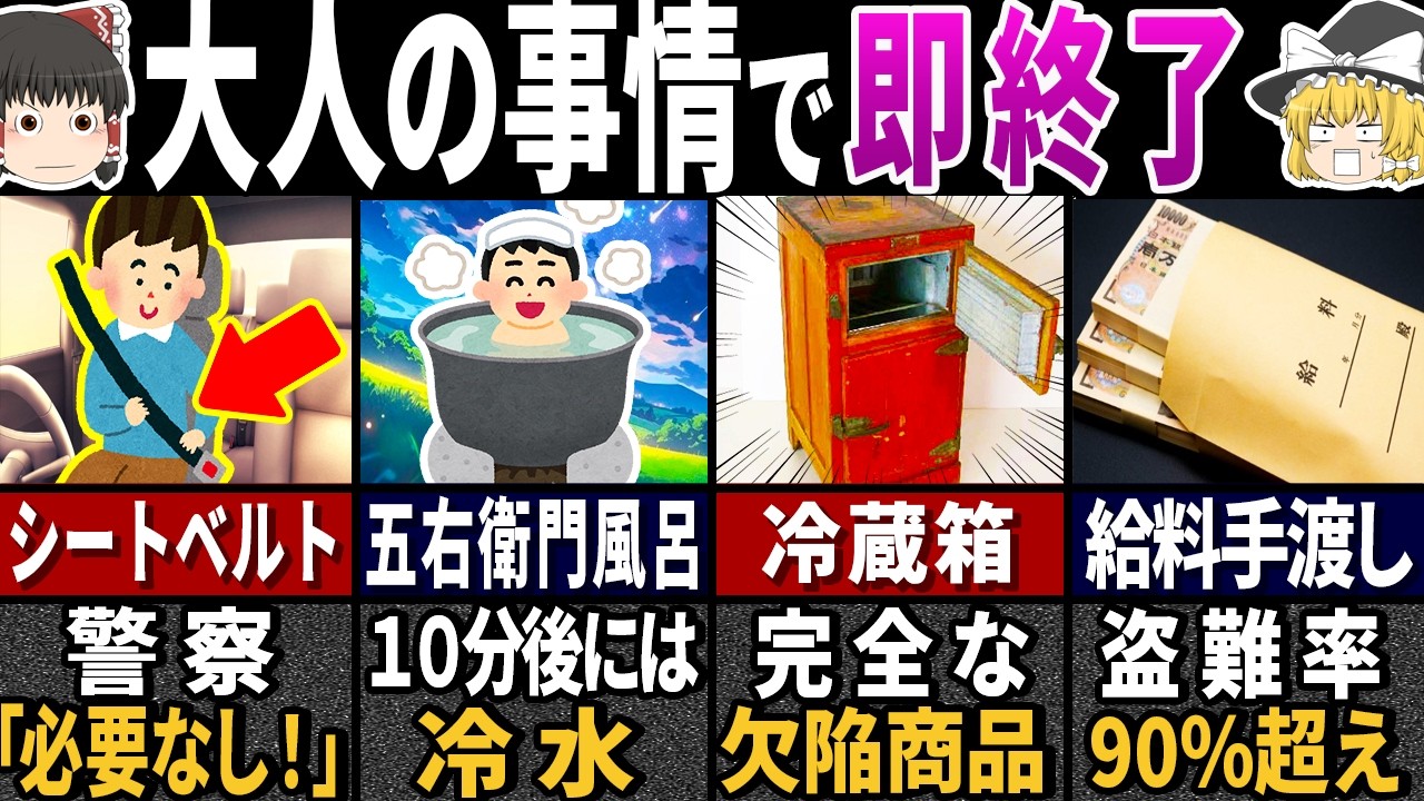 【ゆっくり解説】「昭和の常識が現代人にバレた結果…」現代人が驚愕した昭和だけの常識３２選【総集編】