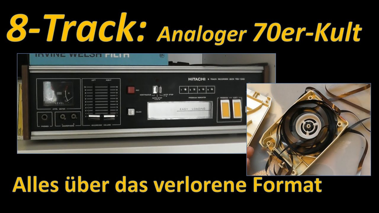 8-Track: 70er Hifi. Vorstellung und Reparatur - Hitachi TRQ-134 D 8 Spur-Player