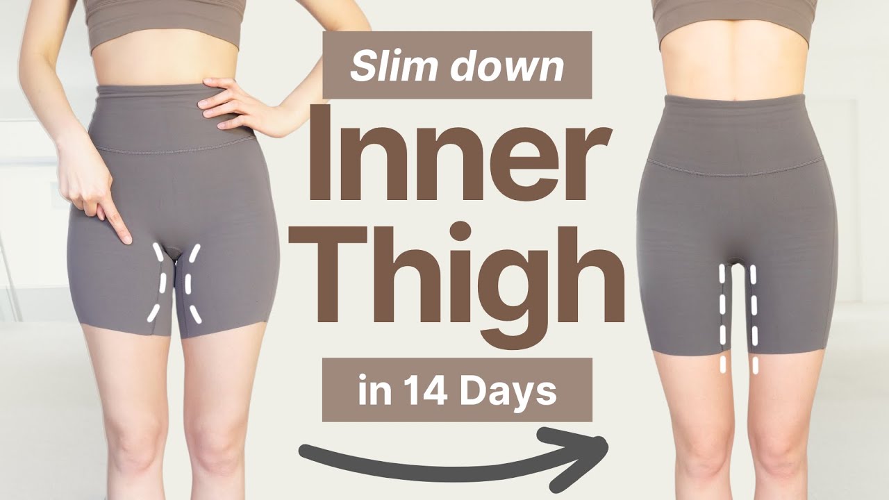 10min Slim Inner Thigh in 14 Days (🔥Thigh Gap for sure) | No Jump, Squat, Lunge (100% Result)