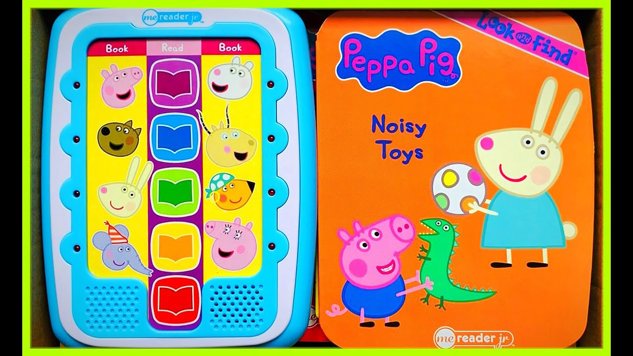 Peppa Pig Noisy Toys - Video MeReader Jr Electronic Book with Activities, Music and Sounds