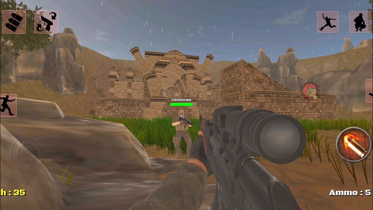 The Revenge Of Sniper Man - wild forest - Android Gameplay