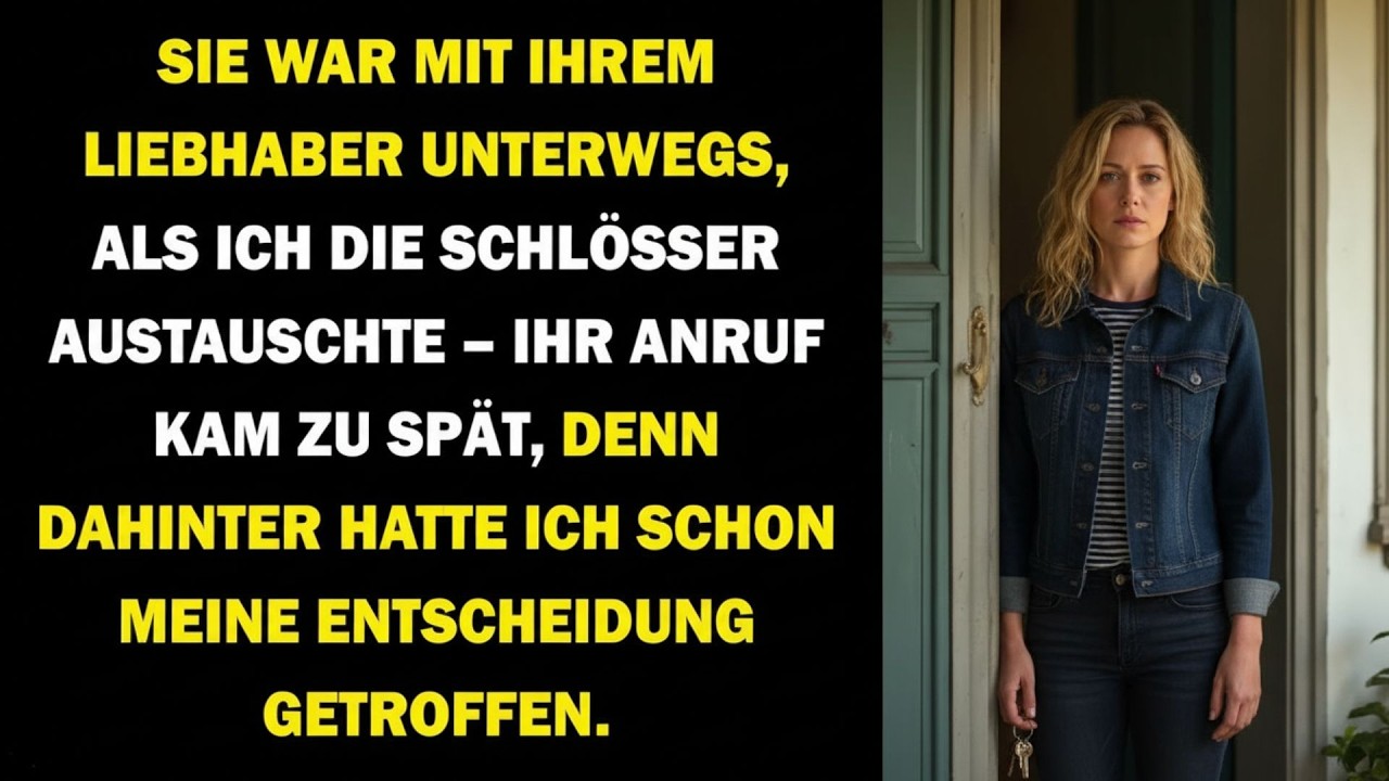 🔥ICH ÄNDERTE DIE SCHLÖSSER, WÄHREND MEINE FRAU BEIM LIEBHABER WAR – IHR ANRUF KAM ZU SPÄT🔥