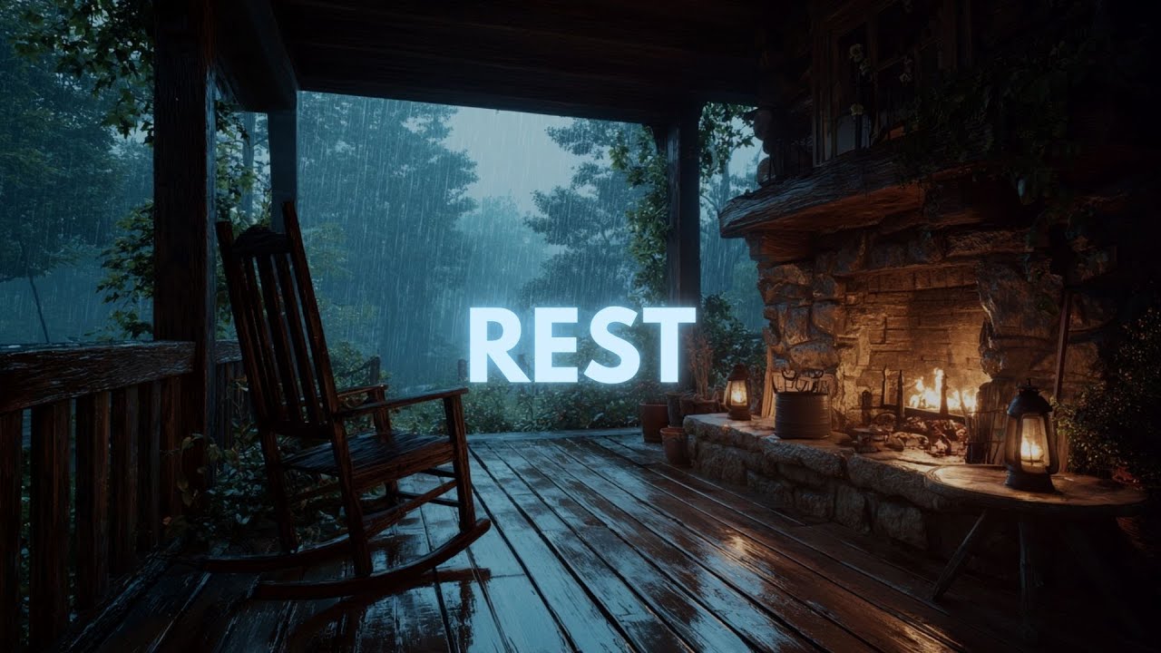 Rest - Soaking Worship Music for Sleep & Relaxing Fireplace Sounds | Echoes of Light