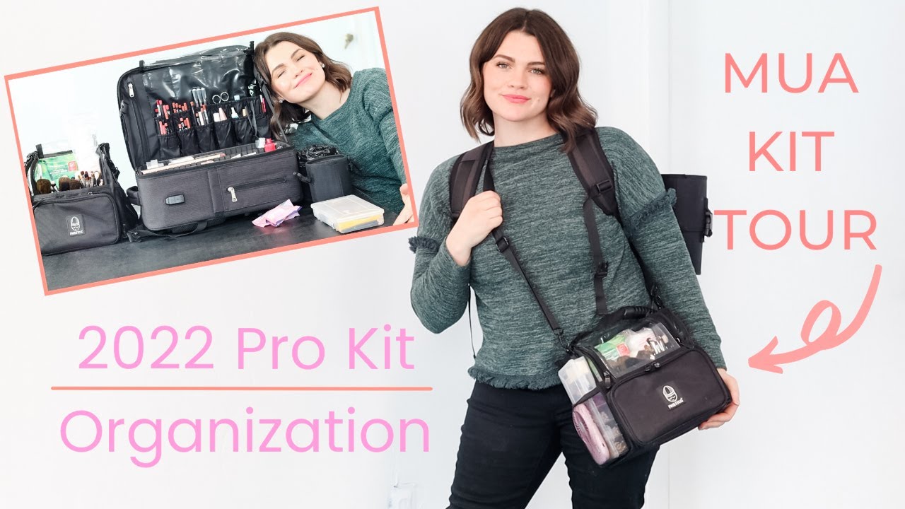 PRO MAKEUP ARTIST KIT TOUR for 2022 clients // makeup organization & Relevel Backpack + Brush Buddy
