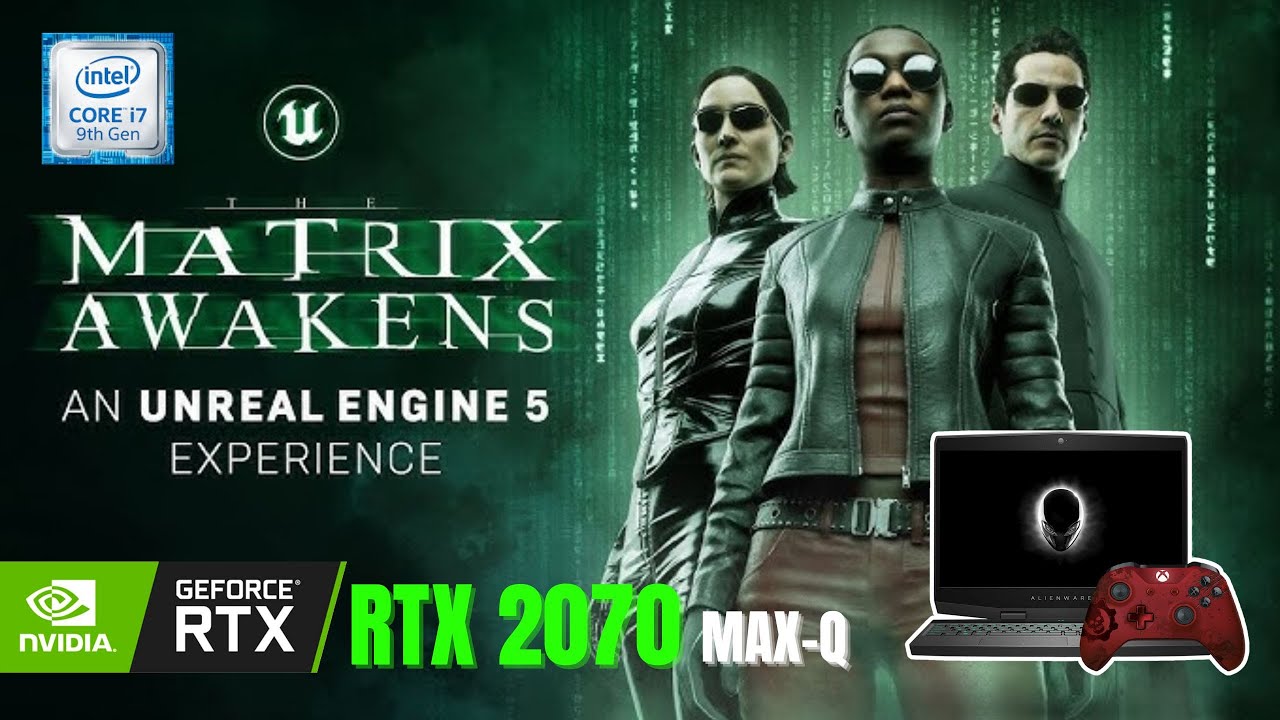 Unreal Engine 5 City Sample - RTX 2070 Max-Q Laptop 🎮 | Alienware m15 | The Matrix Awakens