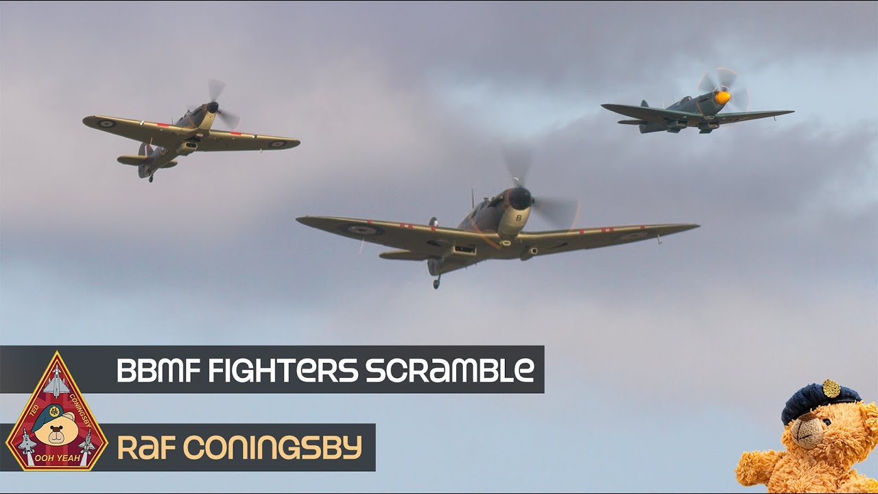 BBMF: ИСТРЕБИТЕЛЬНЫЙ ВЗЛЕТ! HAWKER HURRICANE И СТАРЕЙШИЙ В МИРЕ ЛЕТОГОДНЫЙ SPITFAIR • БАЗА ВВС КО...