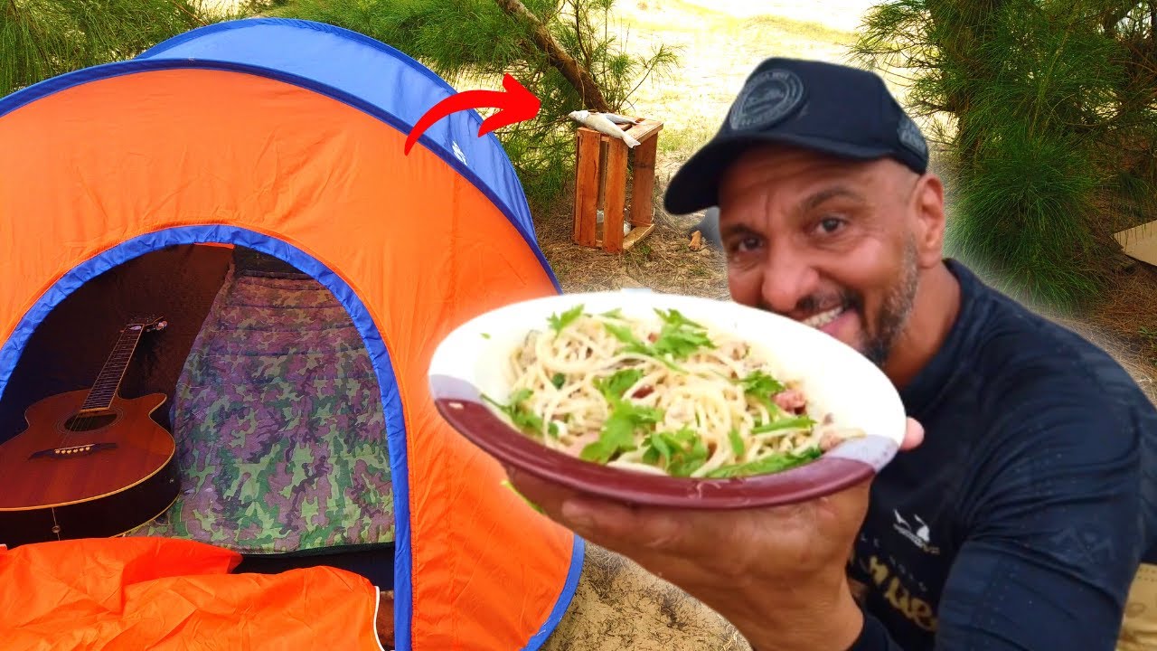 NUNCA me esquecerei deste dia! | Defumei, pesquei, acampei e cozinhei no MEIO DO NADA!