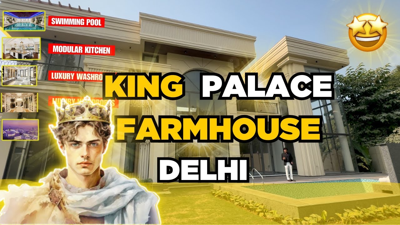 Luxury Roman Farmhouse in Chattarpur Delhi : 1800 Sq. Yrd Tour | For Sale