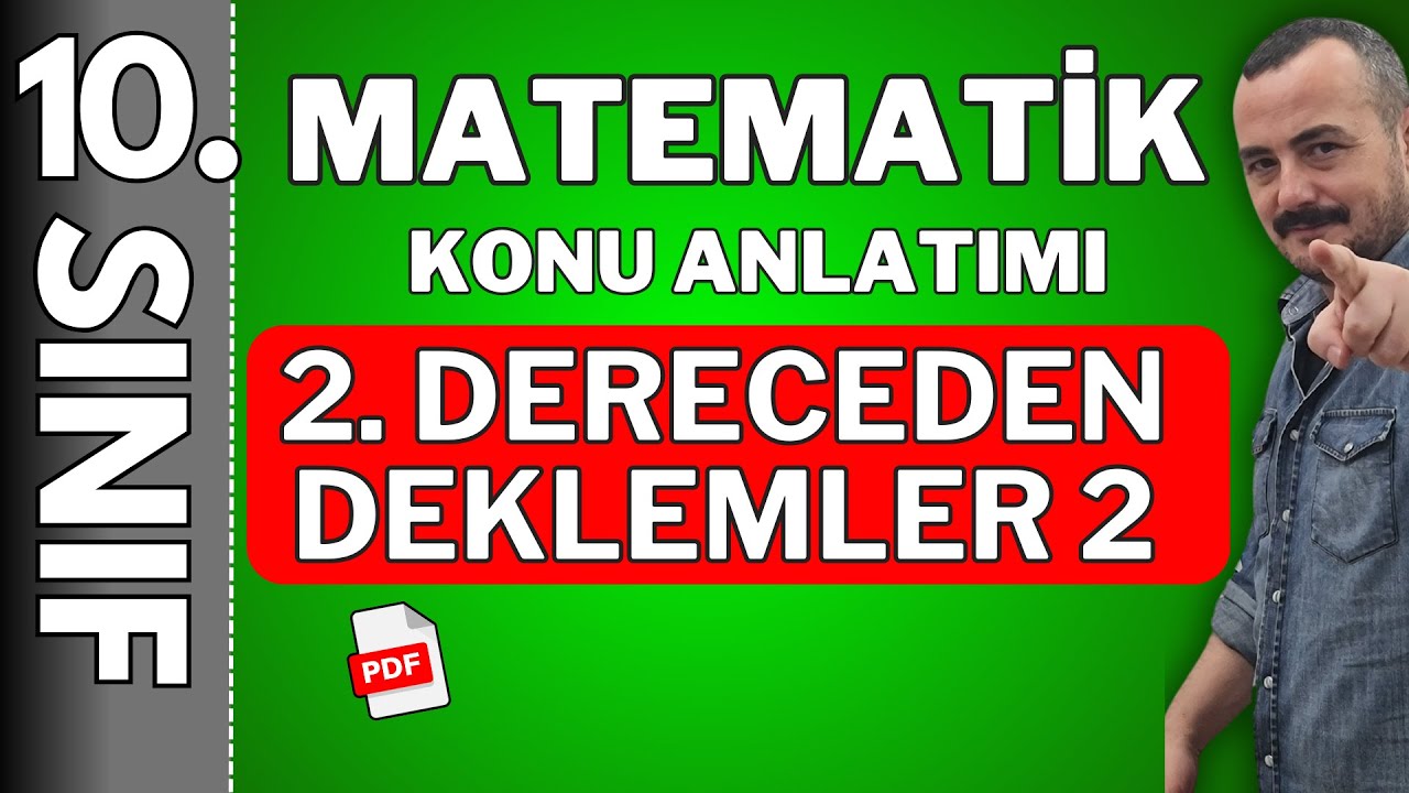 10. sınıf 2. dereceden denklemler 2 | ikinci dereceden denklemler 10 sınıf 🚩PDF 🚩