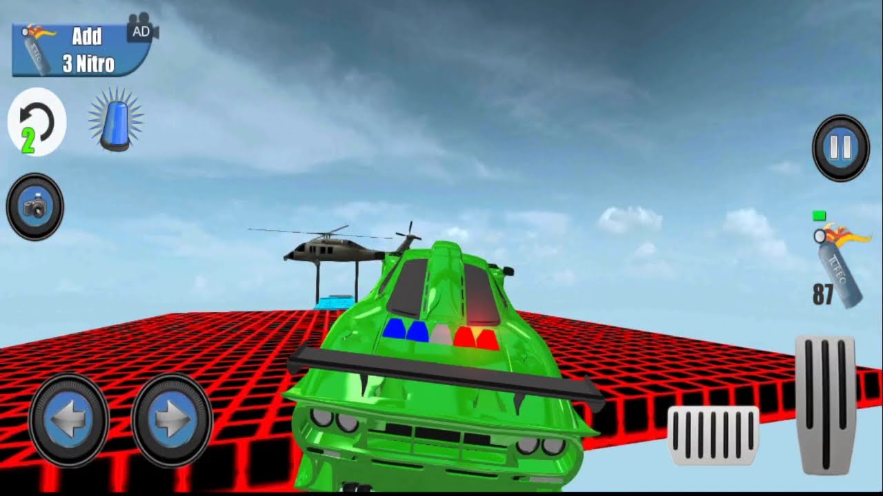 police gameplay - car game # e1 - android games - Police Car Stunts GT Racing: Ramp Car Stunt