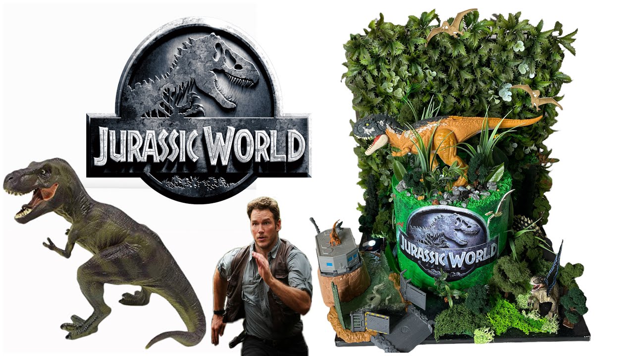 EPIC Jurassic World Theme Cake Tutorial