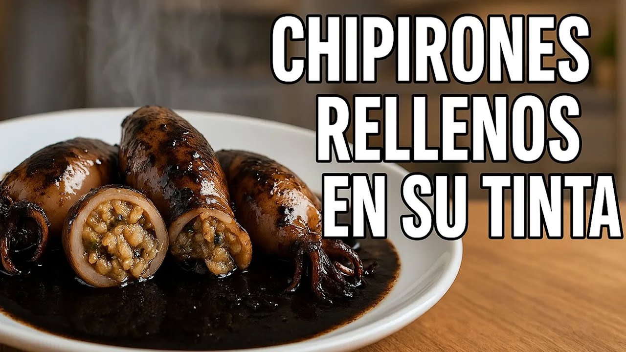 CHIPIRONES RELLENOS EN SU TINTA