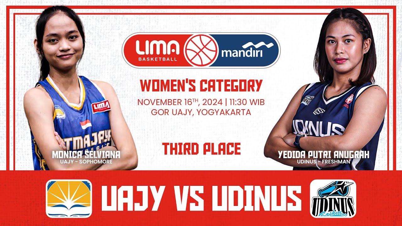 UAJY vs UDINUS | 3rd Place Women's | Yogyakarta I Nov 16