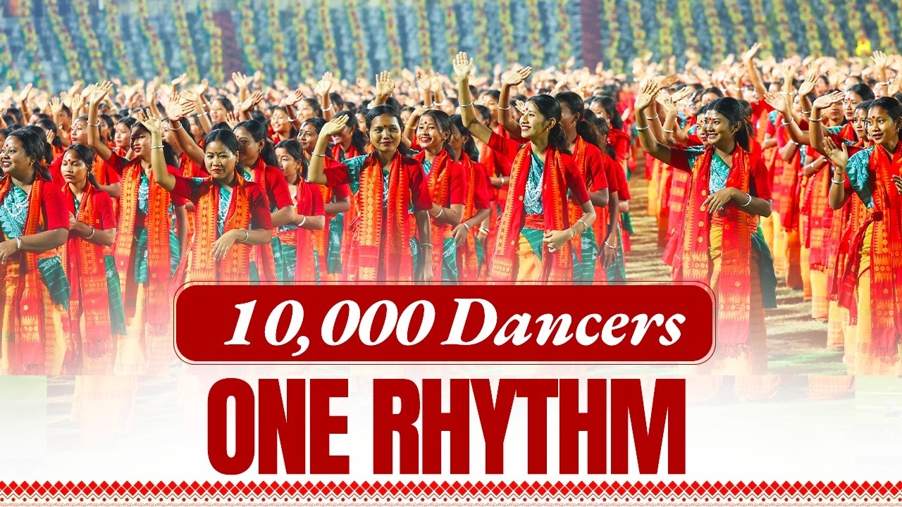 Bagurumba Dwhou in Assam: 10,000 dancers unite in a BREATHTAKING performance!